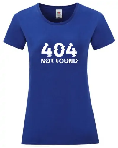 Tee-shirt Julia - Design 404 couleur Colbat Blue vue de face