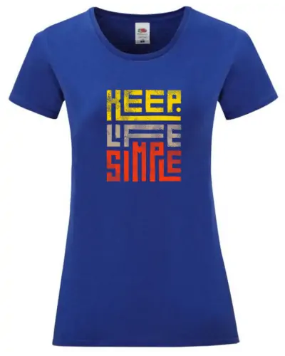 Tee-shirt Julia - Design KLS couleur Colbat Blue vue de face