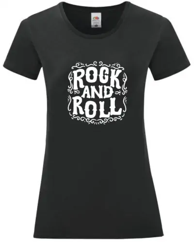 Tee-shirt Julia - Design rock and roll couleur Black vue de face