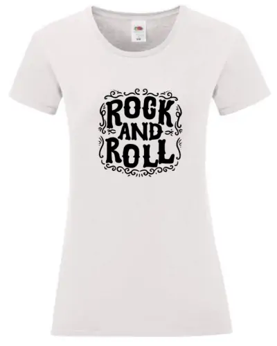 Tee-shirt Julia - Design rock and roll couleur White vue de face