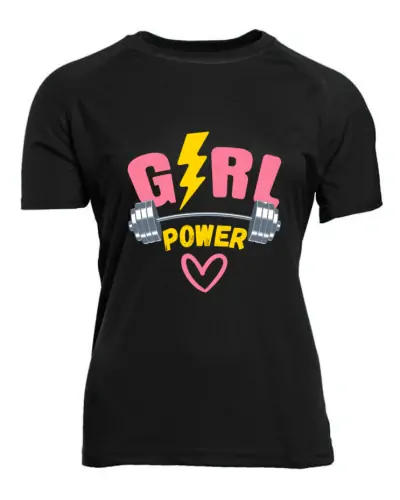 T-shirt respirant PEN DUICK - Girl power couleur Noir