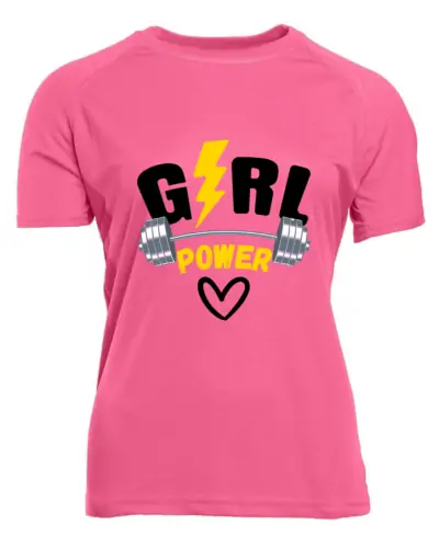 T-shirt respirant PEN DUICK - Girl power couleur Rose
