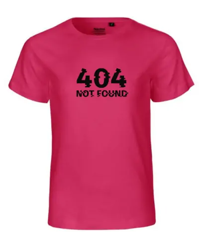 T-shirt enfant Nael design 404 couleur pink