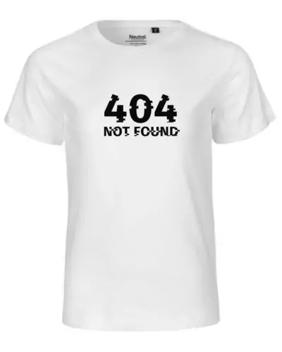 T-shirt enfant Nael design 404 couleur blanc