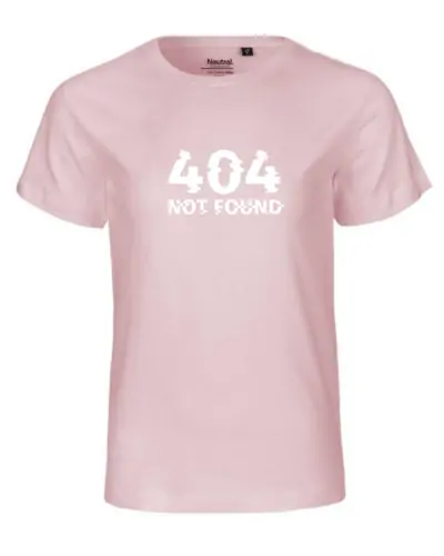 T-shirt enfant Nael design 404 couleur rose