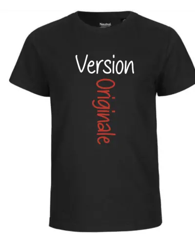 T-shirt enfant Nael design version originale couleur noir
