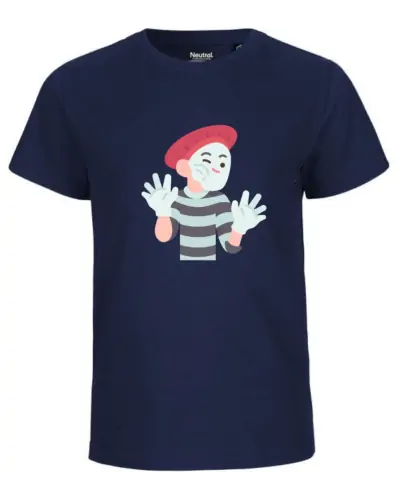 T-shirt enfant Nael design mime couleur navy