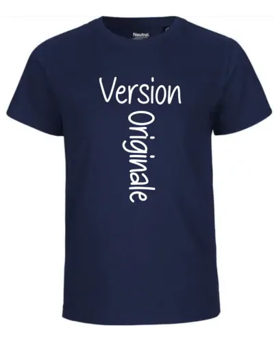 T-shirt enfant Nael design version originale couleur navy