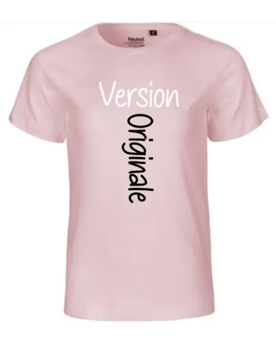 T-shirt enfant Nael design version originale couleur rose