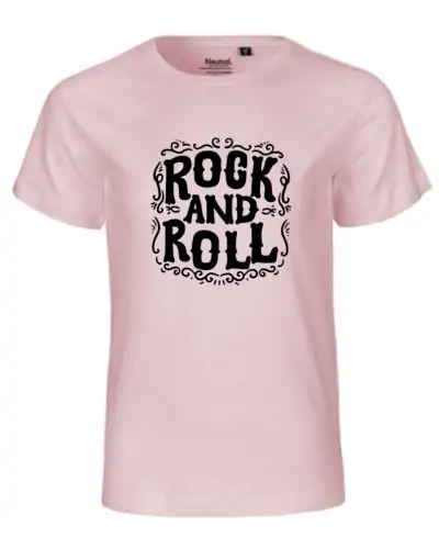 T-shirt enfant Nael rock and roll Loup couleur rose
