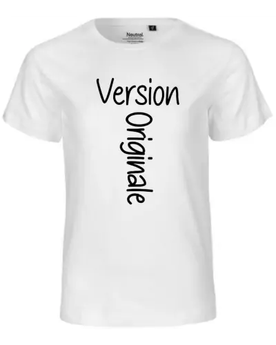 T-shirt enfant Nael design version originale couleur blanc