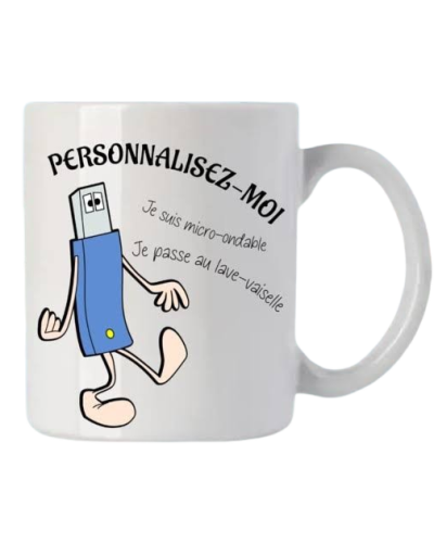 Mug à personnaliser en céramique 9,50 € TTC - Idée cadeau