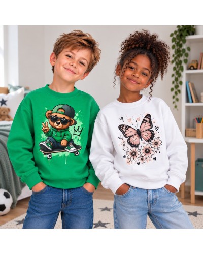 Sweat shirt enfant éco-responsable à personnaliser