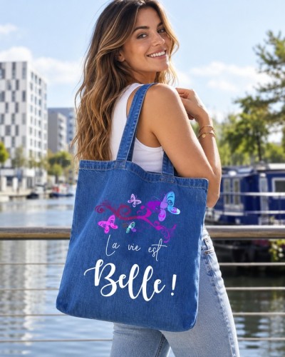 Tote bag à personnaliser en Denim