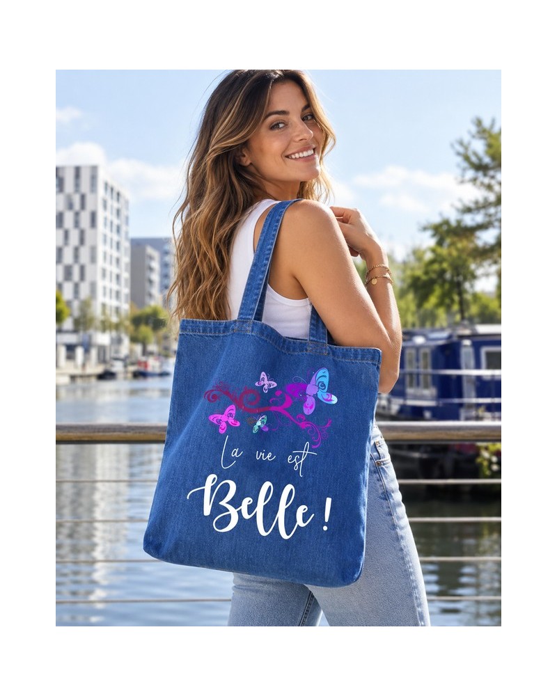 Tote bag à personnaliser en Denim