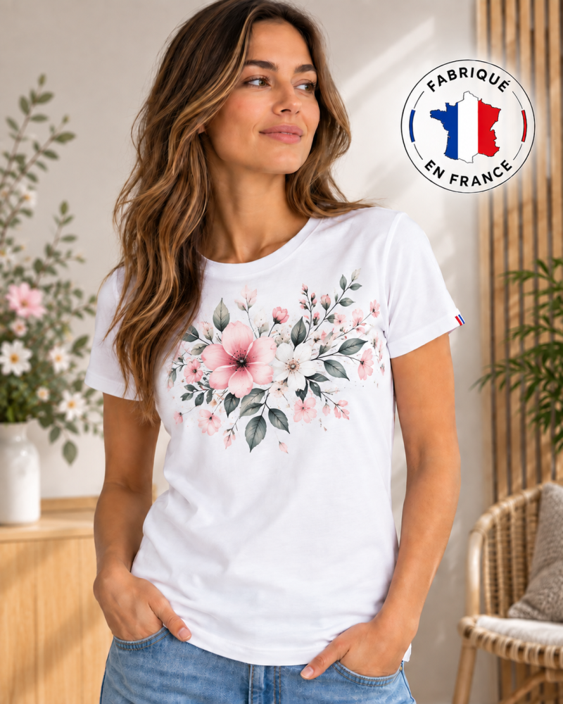 Tee-shirt femme à personnaliser – Fabriqué en France